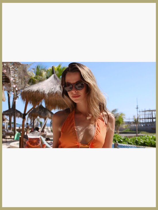 Retro Round Polarized Sunglasses UV Protection Plastic Frame main image 5